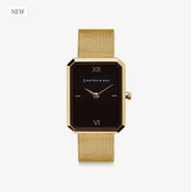 KAPTEN & SON KAPTEN & SON Horloge | GRACE GOLD | BLACK MESH