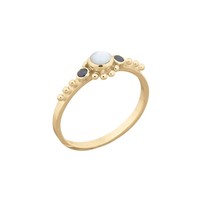 MIAB Jewels MIAB Ring | Goldfilled  | Black x Pearl