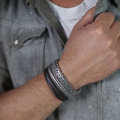 SILK Jewellery SILK Armband | 841BBR ARMBAND | ZWART-BRUIN