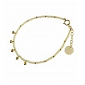 BLINCKSTAR BLINCKSTAR Armband | Gold Filled | Ball Drop | Wit | SS20