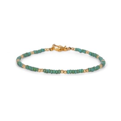 MIAB Jewels MIAB Armband | Goud | Mini Turquoise | 14k Gold Filled