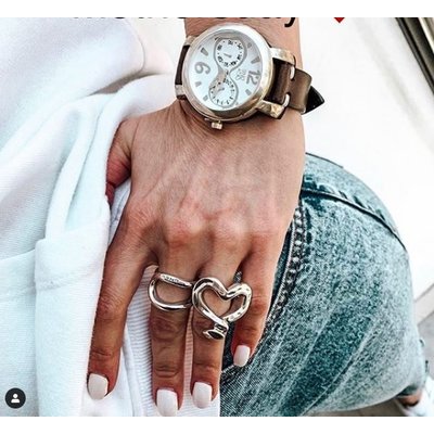 UNOde50 UNOde50 Horloge |  LET'S CATCH UP | BRUIN WIT | REL0104BLNMAR0U