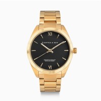 KAPTEN & SON KAPTEN & SON Horloge | CRUSH | GOLD BLACK STEEL | 36 MM