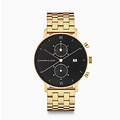 KAPTEN & SON KAPTEN & SON Horloge | CHRONO | GOLD BLACK STEEL | 40 MM