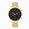 KAPTEN & SON KAPTEN & SON Horloge | RISE GOLD BLACK STEEL | 43 MM