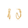 ANIA HAIE ANIA HAIE Earrings | KNOT STUD HOOP |  VERGULD