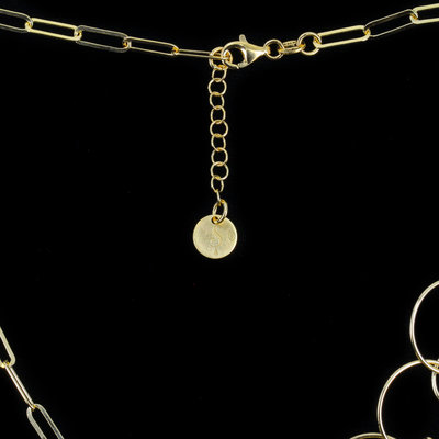 SANJOYA SANJOYA  Ketting | SCHAKELKETTING | VERGULD | ES1021001