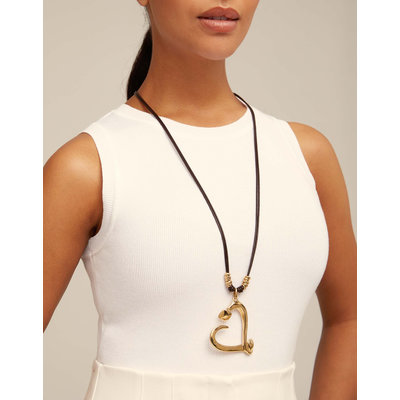 UNOde50 UNOde50  Ketting | BIG LOVE | VERGULD | COL1806ORO000