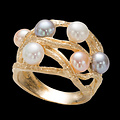 SANJOYA SANJOYA Ring | ZOETWATERPARELS | VERGULD