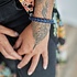 SILK Jewellery SILK Armband | 326BBU Armband | Zilver | Leer | Zwart Blauw