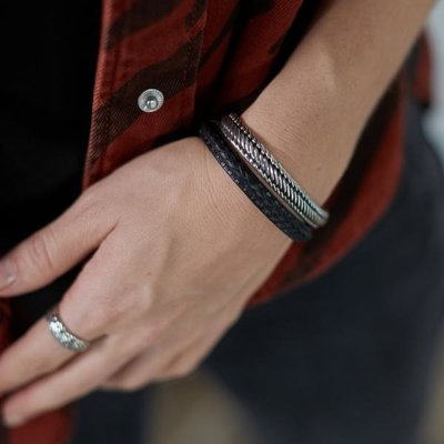 SILK Jewellery SILK Armband | 743 Armband Weave | Zilver | 19 cm