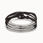 UNOde50 UNO de 50 Armband | NOT TO BE | Leer | PUL0856MARMTL