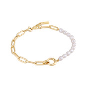 ANIA HAIE ANIA HAIE Bracelet | PEARL CHUNKY LINK CHAIN | VERGULD | B043-02G