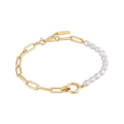 ANIA HAIE ANIA HAIE Bracelet | PEARL CHUNKY LINK CHAIN | VERGULD | B043-02G