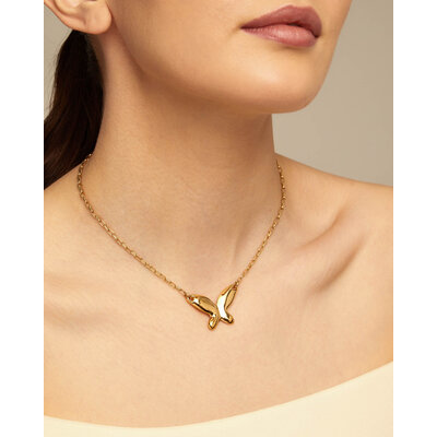 UNOde50 UNOde50  Ketting | BUTTERFLY EFFECT |  VERGULD | COL1864ORO