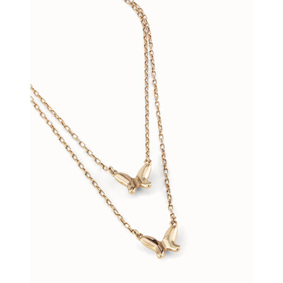 UNOde50 UNOde50  Ketting | DOUBLEFLY |  VERGULD | COL1861ORO