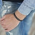 SILK Jewellery SILK Armband | 326BLK Armband | Zilver | Leer | Zwart