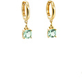 LILLY LILLY Oorbellen | Creole Twinkle Crystal | Verguld | Green