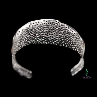 SANJOYA SANJOYA Armband | VERFIJNDE ZILVEREN SLAVENARMBAND MET SCHITTERINGEN | PRE0916001.2.2