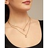 UNOde50 UNOde50  Ketting | AURA PINK | VERGULD | COL1866RSAORO