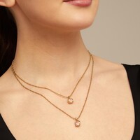 UNOde50 UNOde50  Ketting | AURA PINK | VERGULD | CHARISMATIC FW23