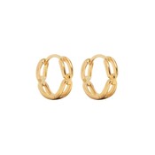 MIAB Jewels MIAB Oorbellen | Connected Click | Goldfilled