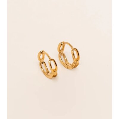 MIAB Jewels MIAB Oorbellen | Connected Click | Goldfilled