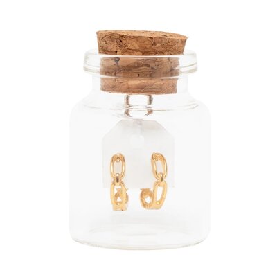 MIAB Jewels MIAB Oorbellen | Connected Click | Goldfilled