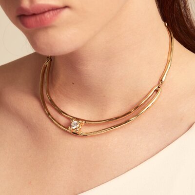 UNOde50 UNOde50  Ketting | ANIMA | VERGULD | COL1914BLNORO