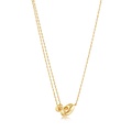 ANIA HAIE ANIA HAIE Ketting | Gold Twisted Wave Mini Pendant | VERGULD
