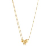 ANIA HAIE ANIA HAIE Ketting | Gold Twisted Wave Mini Pendant | VERGULD |  N050-03G