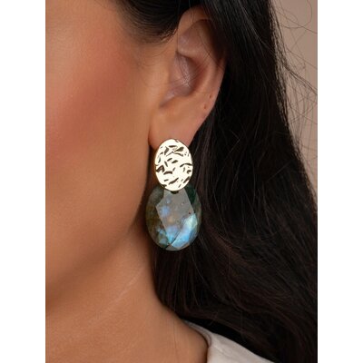 SPARKLING SPARKLING Oorbellen | Edelstenen | Labradorite Large Oval