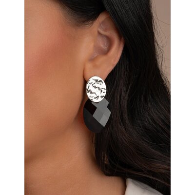 SPARKLING SPARKLING Oorbellen | Edelstenen | Onyx Large Oval