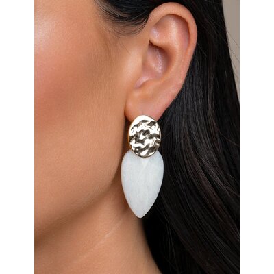 SPARKLING SPARKLING Oorbellen | Edelstenen | Moonstone Blossom