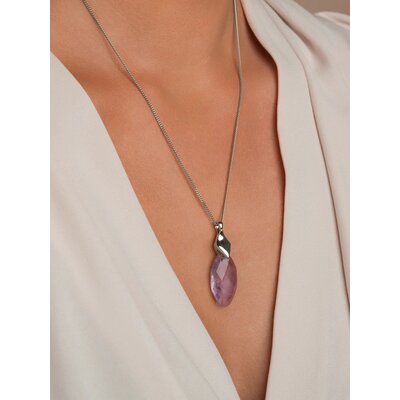 SPARKLING SPARKLING Ketting | Edelsteen | Amethyst Leaf