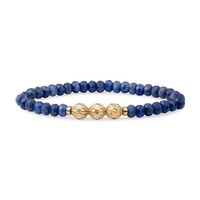 SPARKLING SPARKLING Armband | Sodalite Fuse Beads | Verguld