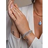 SPARKLING SPARKLING Armband | Blue Lace Agate Saturn small armband