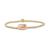 SPARKLING SPARKLING Armband | Peach Rhodonite Baguette armband