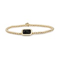 SPARKLING SPARKLING Armband | Onyx Baguette armband