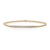 SPARKLING SPARKLING Armband | White Flame, CZ Tube Bracelet | Verguld