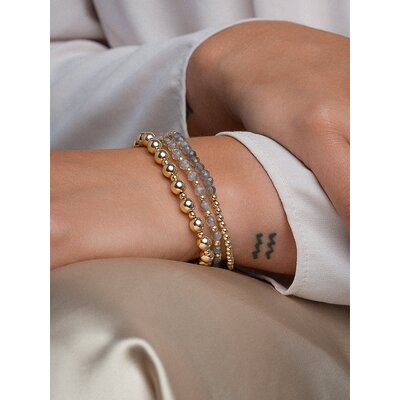 SPARKLING SPARKLING Armband |  Labradorite Interstellar armband | Verguld