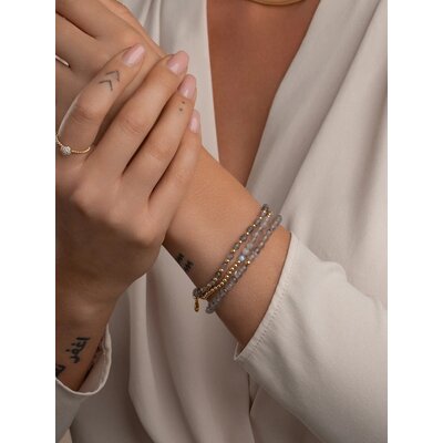 SPARKLING SPARKLING Armband |  Labradorite Interstellar armband | Verguld