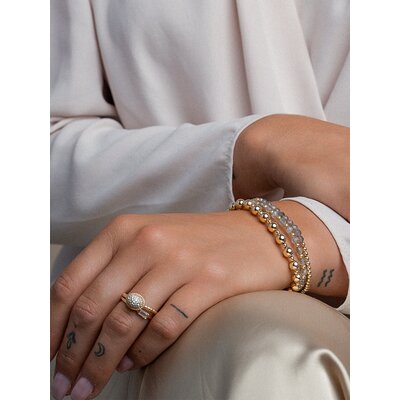 SPARKLING SPARKLING Armband |  Labradorite Interstellar armband | Verguld