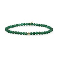 SPARKLING SPARKLING Armband | Green Onyx Saturn Small Armband