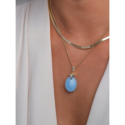 SPARKLING SPARKLING Ketting | Pyramid Edge Hanger | Verguld