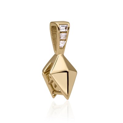SPARKLING SPARKLING Ketting | Pyramid Edge Hanger | Verguld