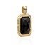 SPARKLING SPARKLING Ketting | Baguette pendant | Onyx