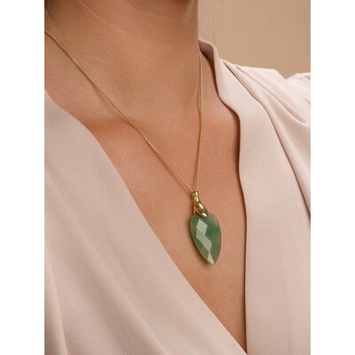 SPARKLING SPARKLING Ketting | Hanger Leaf Celestial | Verguld