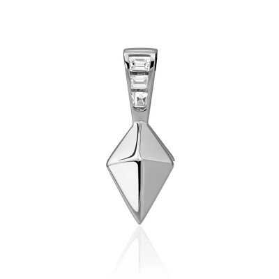 SPARKLING SPARKLING Ketting | Pyramid Edge Hanger | Zilver