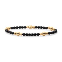 SPARKLING SPARKLING Armband | Onyx Bold Mix armband | Verguld